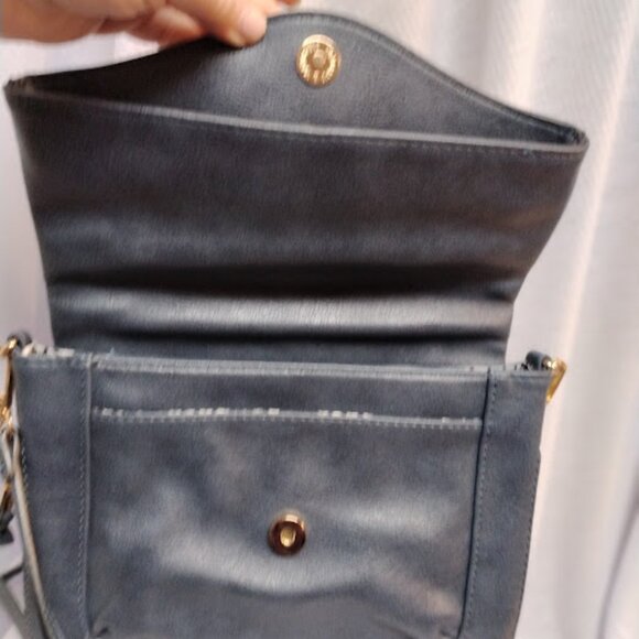 Moda Luxe Ela Foldover Crossbody Bag - Navy - Picture 7 of 14